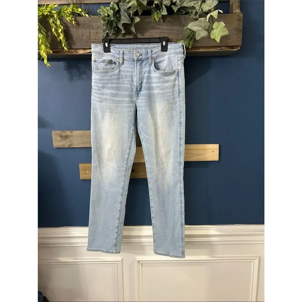 American Eagle Airflex Light Blue Men's Slim Jeans Sz 31